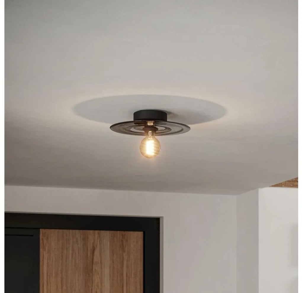 Eglo 44028 - Stropné svietidlo LINTMILL 1xE27/40W/230V šedá