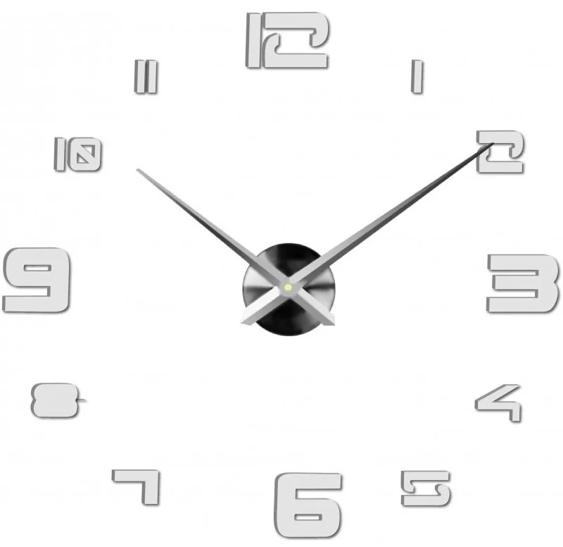 Moderné nalepovacie nástenné hodiny | 3D hodiny 12S021 Wall clock HEU+