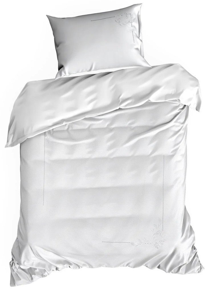 MAKOSATÉNOVÉ OBLIEČKY REINA44 200X220 CM, 2 KS 70X80 CM BIELE