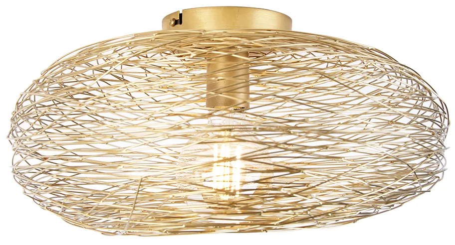 Inteligentné stropné svietidlo zlaté oválne vrátane Wifi G95 - Sarella