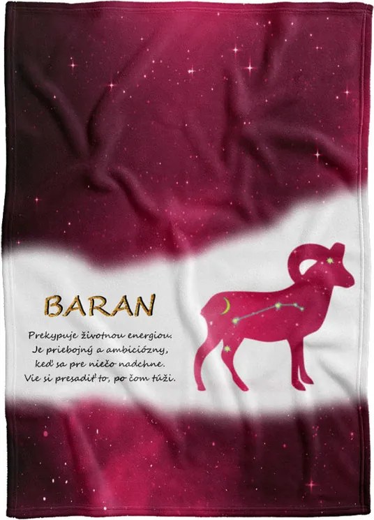 Deka Znamenie Baran (21.3. - 20.4.) - červená