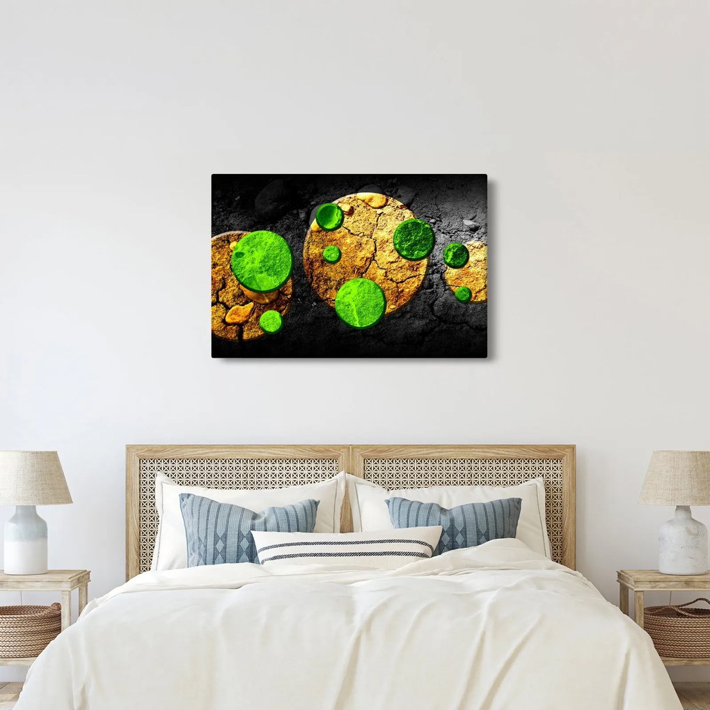 Obraz abstrakcie - Guľa (90x60 cm)