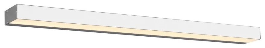 LED nástenné svietidlo v lesklej striebornej farbe (dĺžka 90 cm) Rocco - Trio