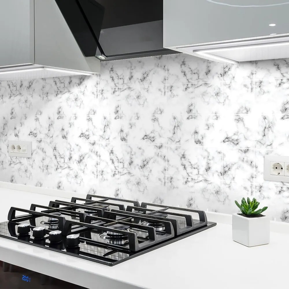 Samolepky na kachličky 24 ks 10x10 cm Marble – Ambiance