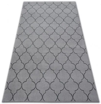 Koberec SENSE Micro 81220 strieborný/antracit TRELLIS
