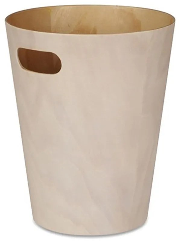 Odpadkový koš Umbra WOODROW 28cm bílý, přírodní