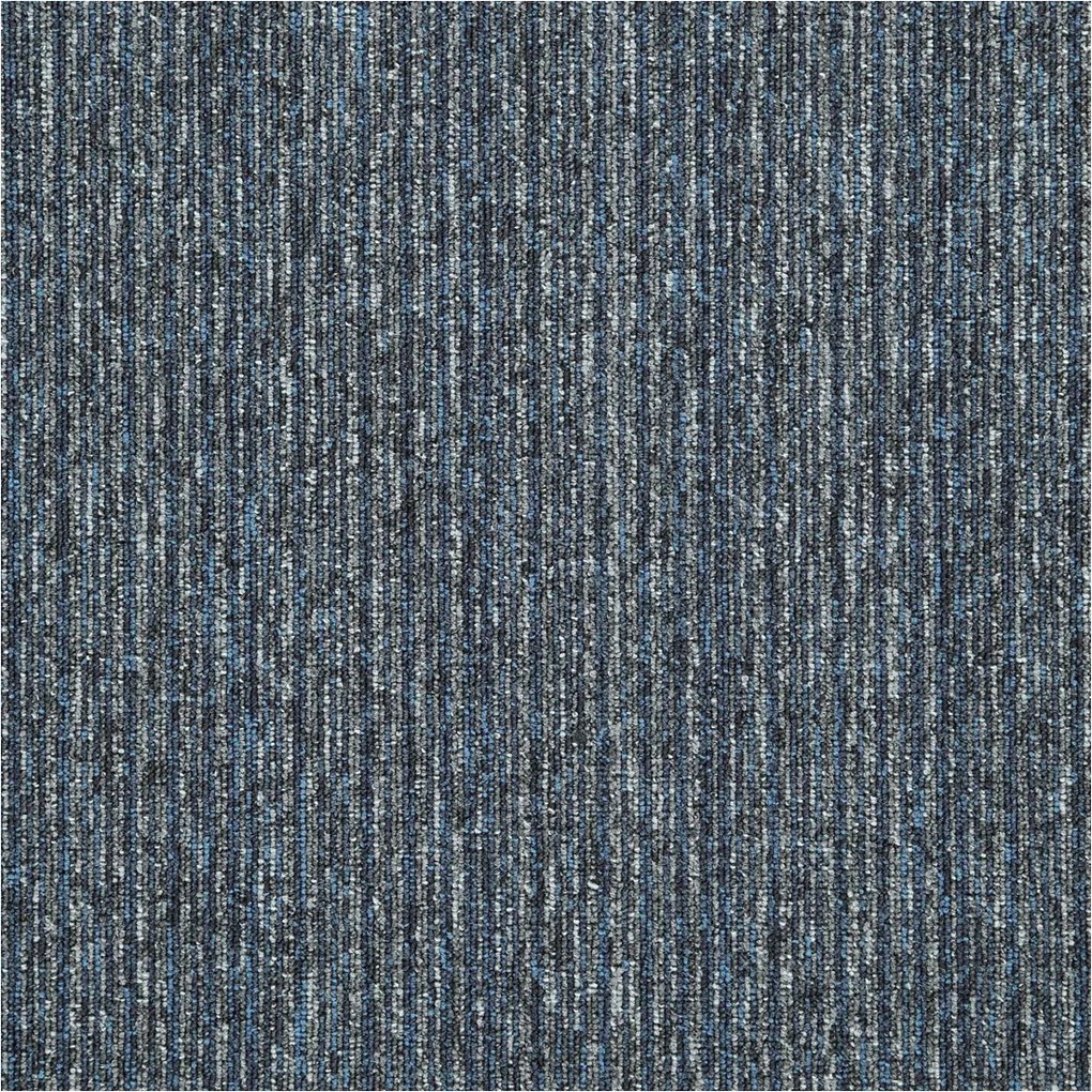 Balta, Kobercový štvorec Sonar Lines 4183 modrošedý 50 x 50 cm, chodba / predsieň