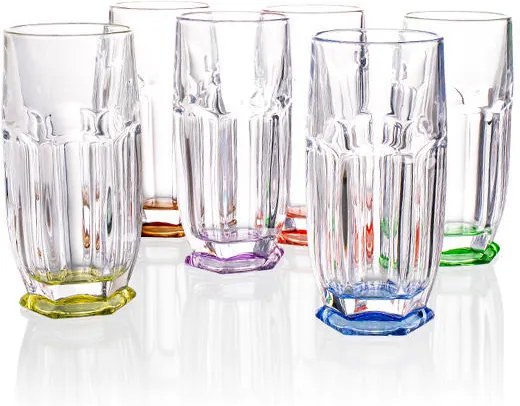 Bohemia Crystal Farebné poháre na nealko Safari 7K8/99999/9/72T02/242/