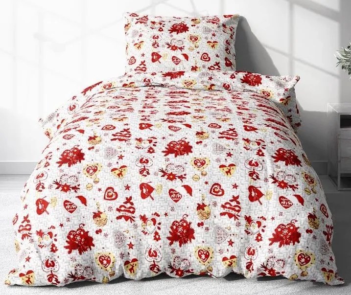 Obliečky Vianočná pohoda Bavlna 70x90 140x200 cm