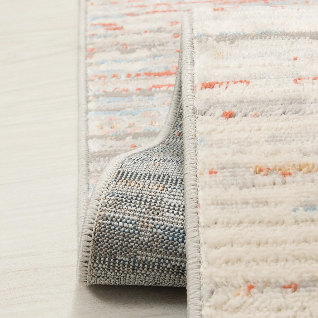 TA Koberec G501C BIELY/LOSOSOVÝ PORTLAND HIK Rozmer: 200x300 cm