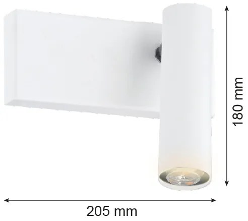 Argon 8064 - Nástenné bodové svietidlo ETNA 1xG9/6W/230V biela