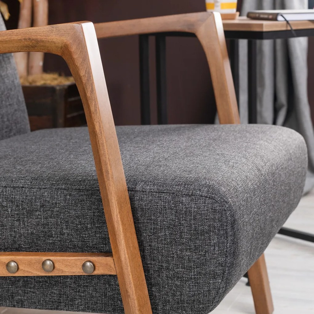 Kreslo Kemer Dark Grey