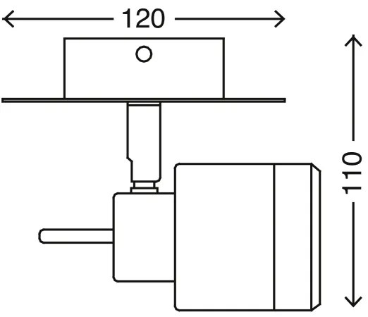 Briloner 2733-018 - LED Kúpeľňové nástenné svietidlo SPLASH LED/4W/230V IP44