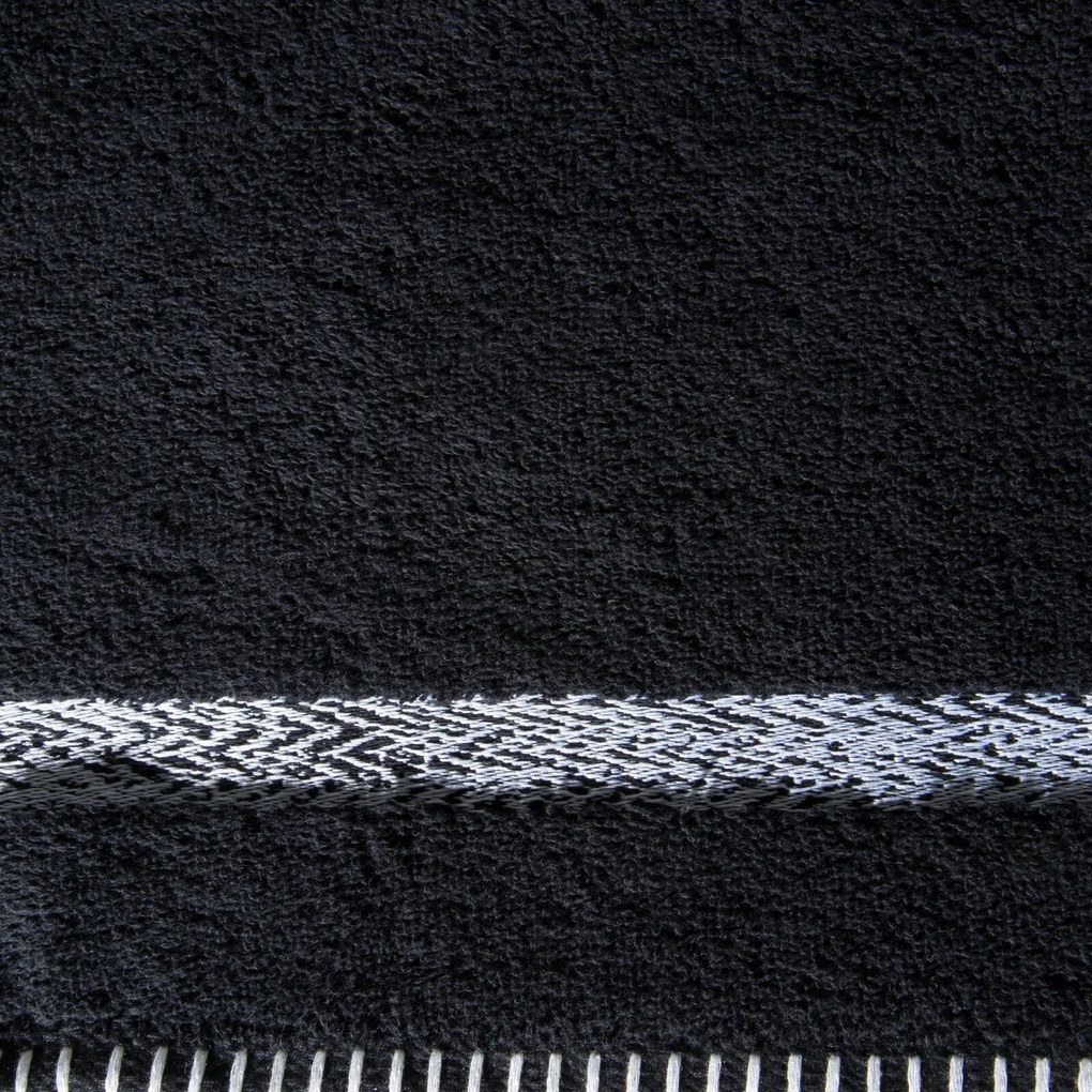 BAVLNENÝ UTERÁK VIERA 50X90 CM ČIERNA