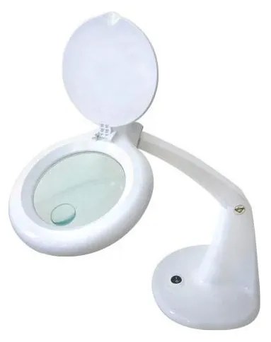 LED Stolná lampa s lupou LED/6,5W/230V biela