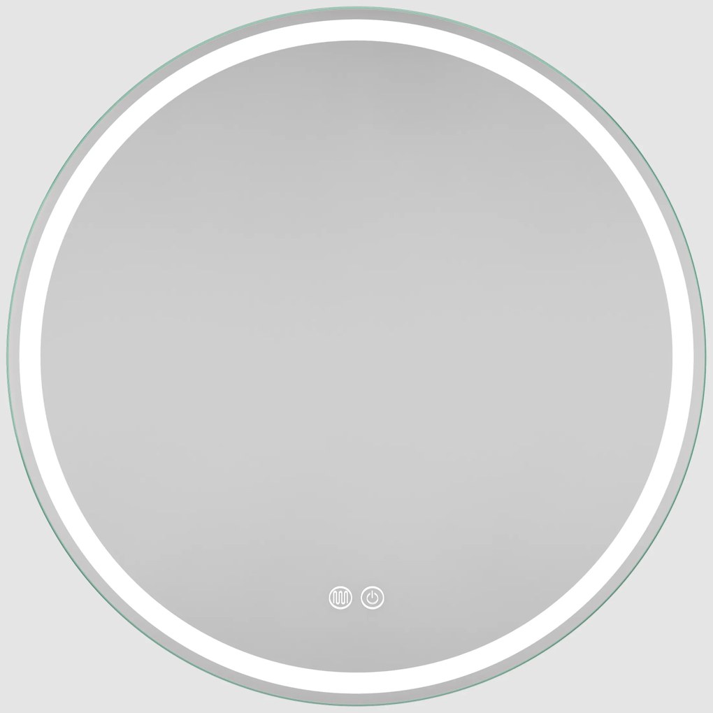 Erga Carla, okrúhle LED zrkadlo 70cm, 1610 lm, 3 farby svetla, ERG-V01-208-7070