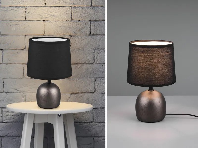 Stolová lampa Malu, čierna