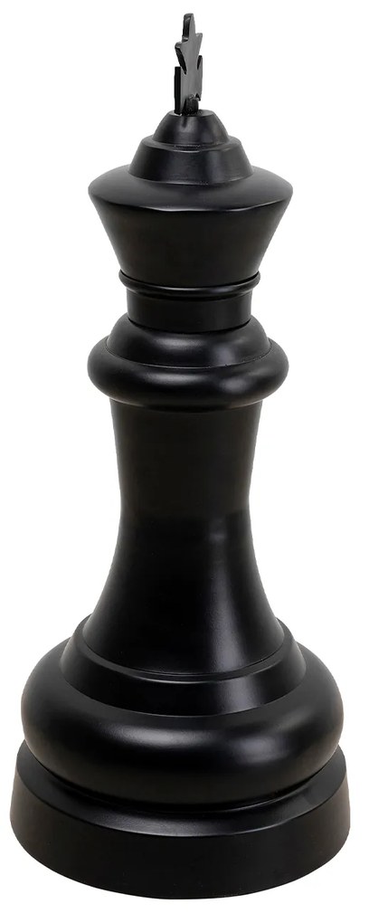 Chess King dekorácia čierna 68 cm