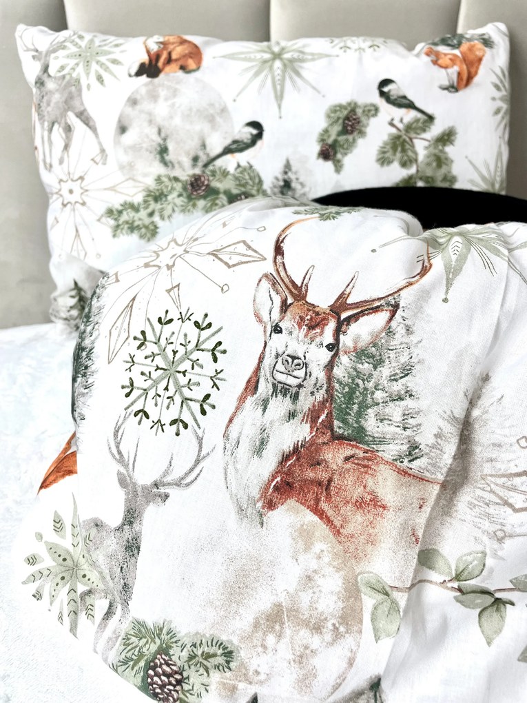 INTERMEDIC SK Zimný set do kočíka Fairytale Forest Green 73x73/40x30 cm