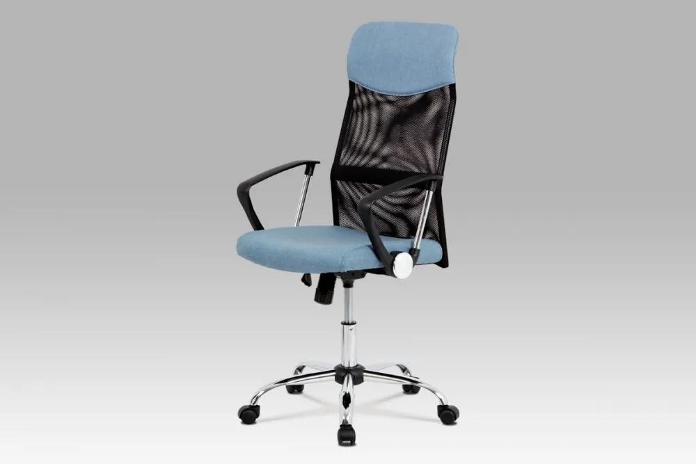 Kancelárska stolička KA-E301 BLUE modrá / čierna Autronic