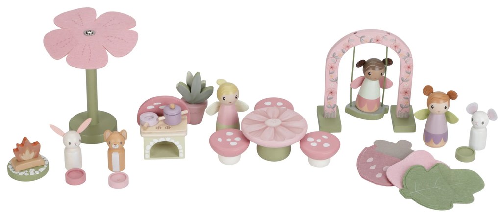 Domček pre víly drevený prenosný Fairy Garden