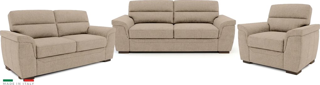 Sedacia zostava ROSSO II 3+2+1, béžová (enjoy new lux - 2 camel)