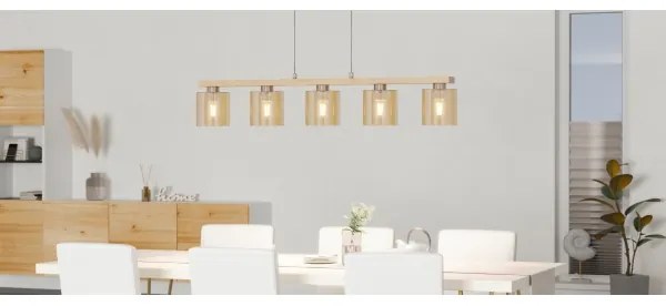 Eglo 901292 - Luster na lanku CASTRALVO 5xE27/28W/230V