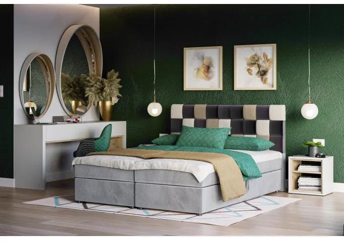 Dizajnová posteľ SAVA 160x200 - čierna