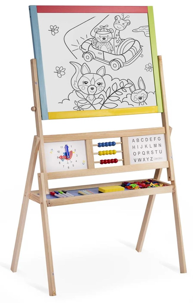 Veľká magnetická/kriedová tabuľa Ricokids 780100 - viacfarebná