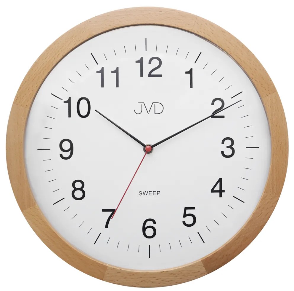 Drevené hodiny JVD NS22009/68 s plynulým chodom