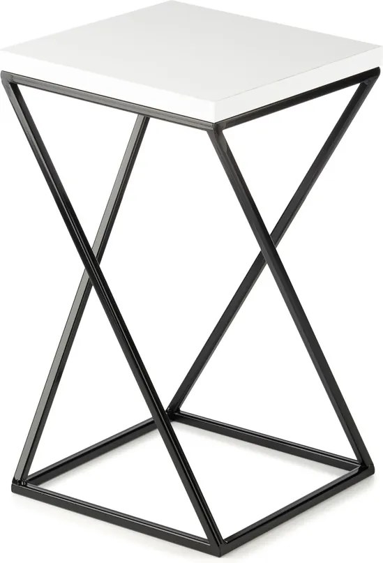 STOJAN NA KVETINÁČ LOFT7 40X24X24 CM ČIERNA/BIELA