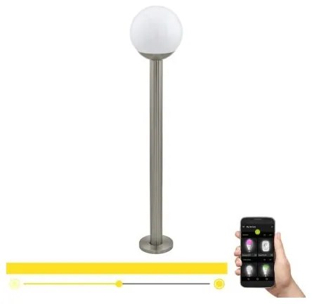 Eglo 33566 - LED stmievateľná vonkajšia lampa NISIA-C 1xE27/9W/230V 980 mm IP44