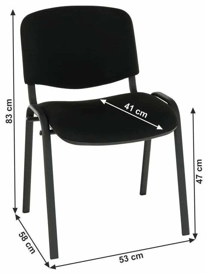 Tempo Kondela Kancelárska stolička, čierna, ISO NEW C11