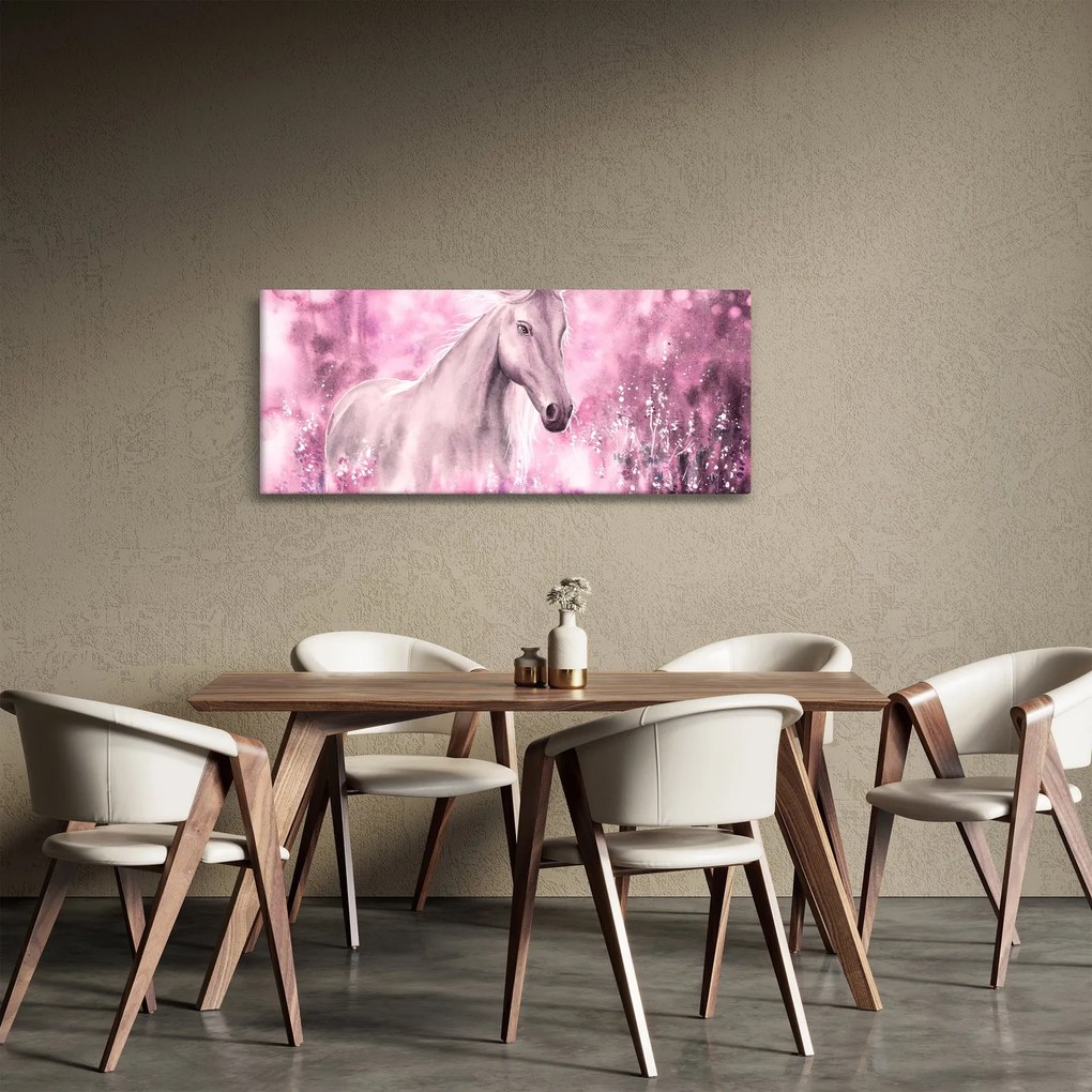 Obraz - Maľovaný kôň (120x50 cm)