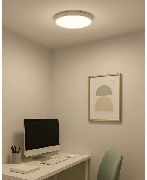 LED stropné svietidlo LED/24W/230V 3000/4000/6500K pr. 30 cm biela