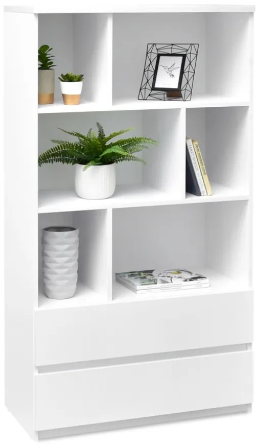 Dizajnová komoda UNA 80 cm biela
