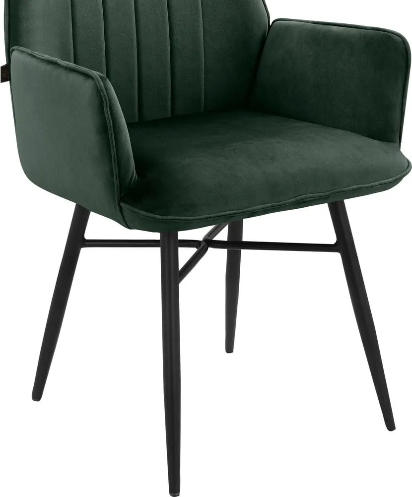 Zelené čalúnené jedálenské kreslá v súprave 2 ks Anzo – Støraa