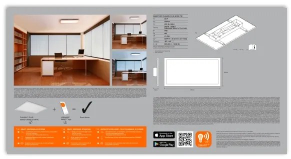 Ledvance - LED Stmievateľné stropné svietidlo SMART+ PLANON LED/22W/230V Wi-Fi