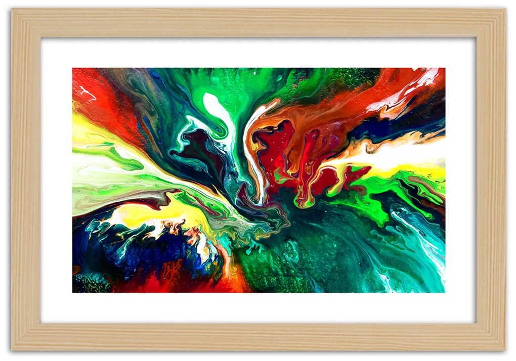 Gario Plagát Tekutá abstrakcia Farba rámu: Bez rámu, Rozmery: 30 x 20 cm