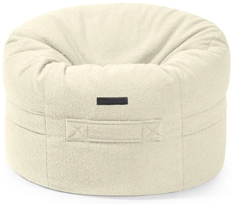 Hnedý detský sedací vak z textílie buklé Roll 80 – SLOWDOWN