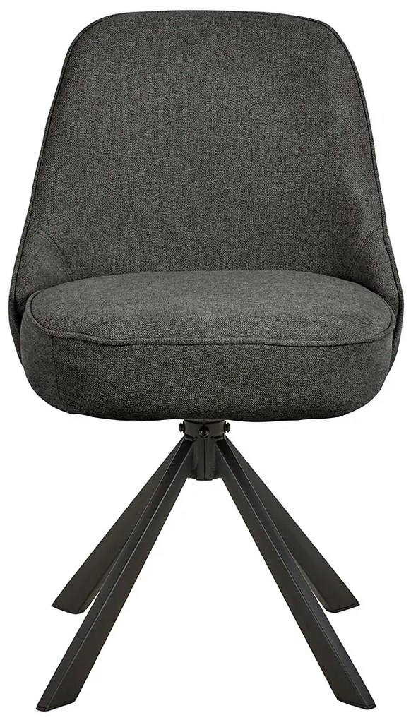 Otočná jídelní židle Carlton šedá