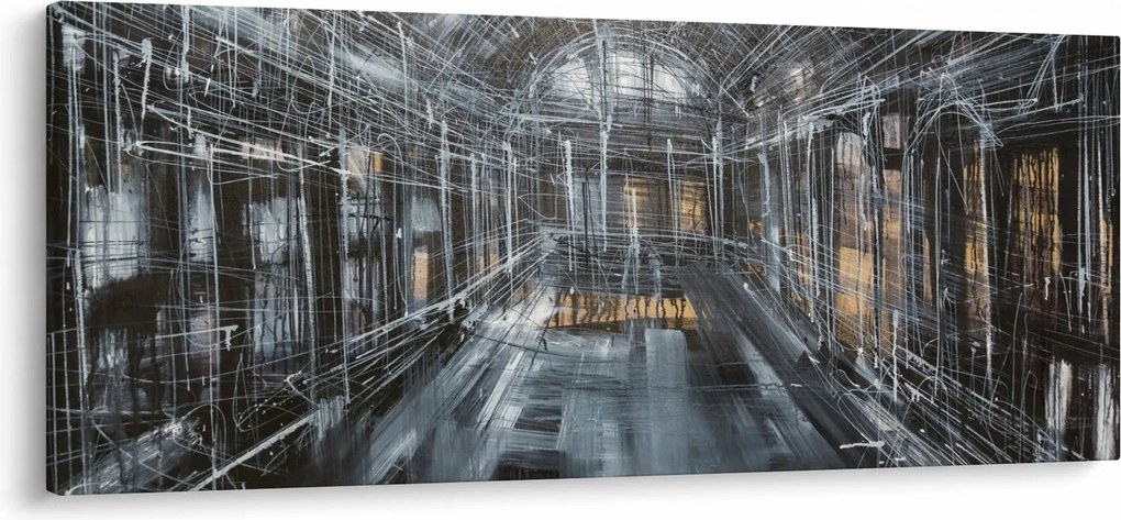 Obraz interiéru starej budovy (120x50 cm)