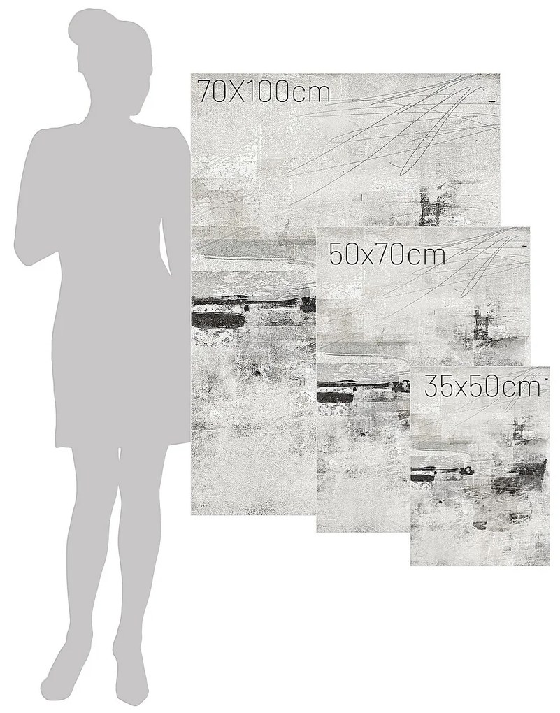 Plátno maľba Grey Abstract