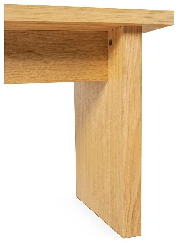 Konferenčný stolík s doskou v dubovom dekore v prírodnej farbe 60x120 cm Stripe - Woodman