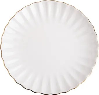Tanier MELIDA biely so zlatým okrajom 710971