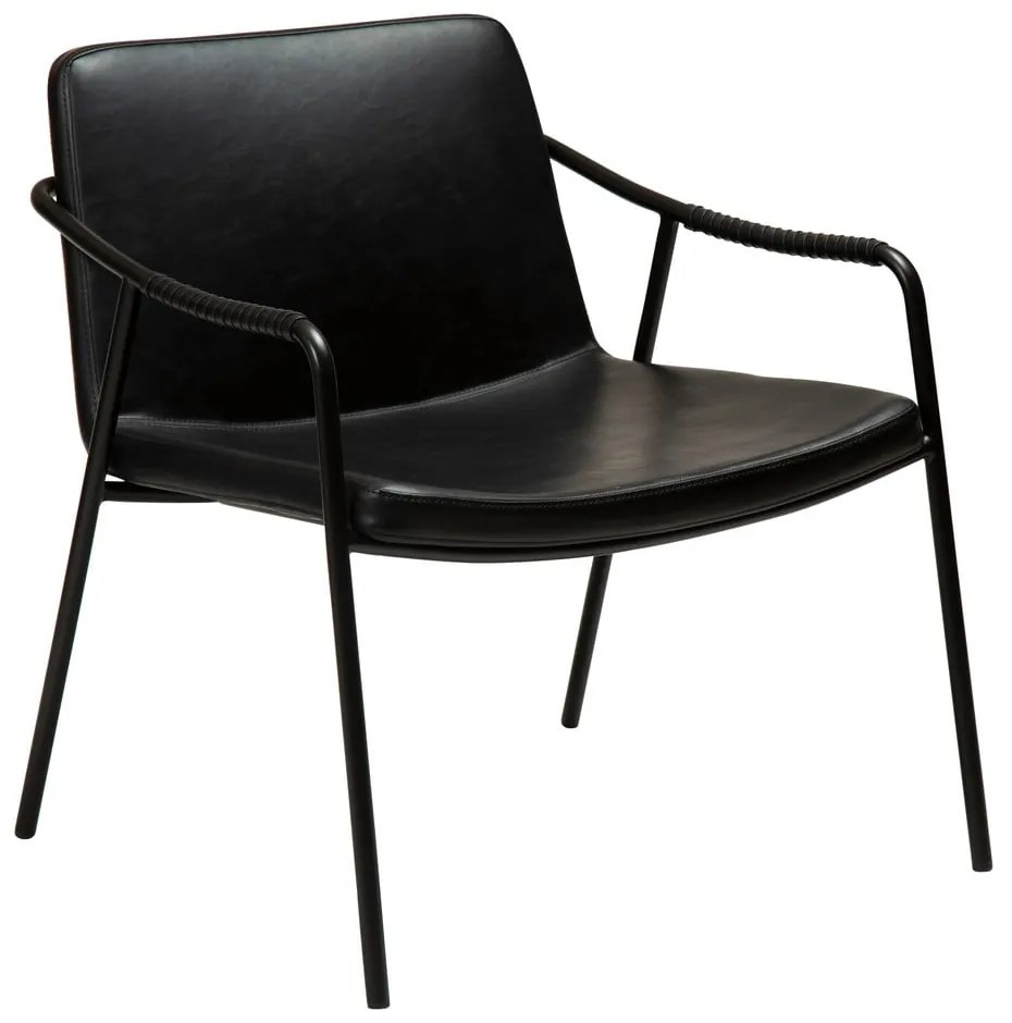 Čierne kreslo z imitácie kože DAN-FORM Denmark Boto