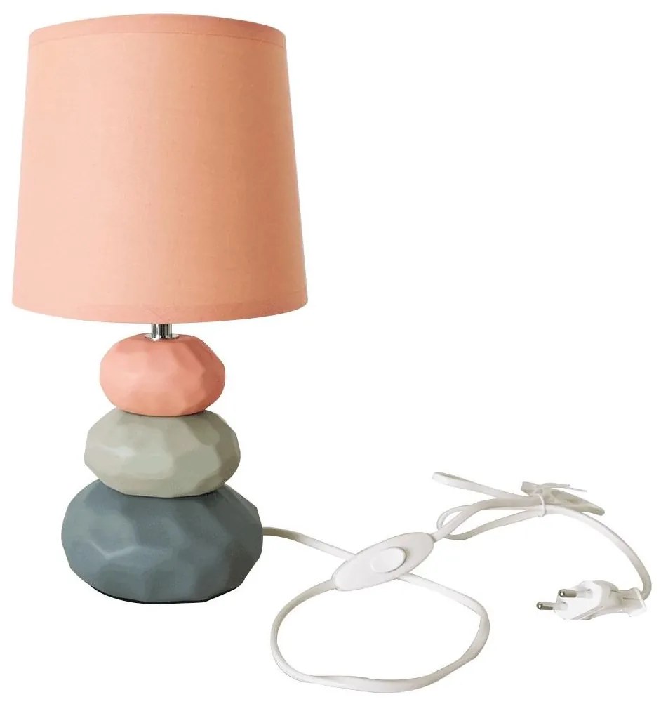 Stolná lampa, oranžová/zelená/modrá, LENUS