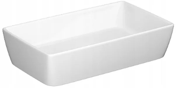 Cersanit City, umývadlo na dosku 60x36 cm s keramickou zátkou, biela, K35-047