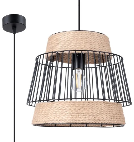 Sollux SL.1253 - Luster na lanku BRILO 1xE27/15W/230V