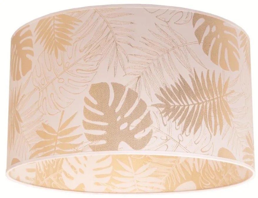 Duolla - Stropné svietidlo ARECA 1xE27/40W/230V pr. 45 cm mosadz/biela DU80399